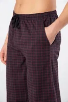 Bordo Dokuma Tek Alt Erkek Pijama Cacharel 2240 Bordo 1 detay görünüm