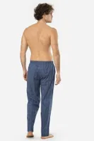 Kare Desen Tek Alt Erkek Dokuma Pijama Cacharel 2240 İndigo 4 farklı açı