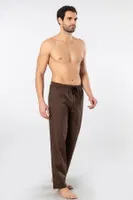 Tek Alt Kahverengi Erkek Dokuma Pijama Cacharel 2240 Kahve 1 detay görünüm