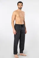 Siyah Erkek Dokuma Pijama Tek Alt Cacharel 2240 Siyah 2 detay görünüm