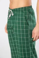 Yeşil Kare Desenli Erkek Dokuma Pijama Tek Alt Cacharel 2240 Yeşil 4 farklı açı