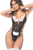 Kurdelalı Dantelli Fantazi Jartiyer Takım New Dreams 8473 Siyah