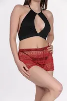 Fantezi Dantelli Etek Takım Miorre 001-002333 Kırmızı