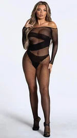 İzabel File Fantezi Vücut Çorabı Siyah Tam Boy İzabel 7025