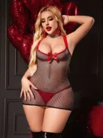 File Sırtı Kırmızı İp Örgülü Seksi Gecelik Jesica Bella JB-15027 Siyah farklı açı