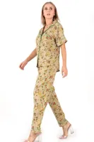 Floral Kısa Kollu Kadın Pijama Takım DoReMi 002-000092 görsel 5