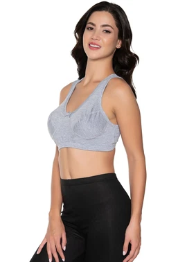 Gümüş Desteksiz Geniş Askılı Pamuklu Gri Kadın Sütyen Gümüş 3049 - 6 Adet