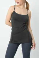 Kadın Seamless Spor Tişört Gigotto 001-001275 Charcoal Grey farklı açı