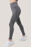 Gigotto Kadın Seamless Yüksek Bel Spor Tayt Miorre 279-000009 Gri Melanj detay görünüm