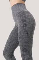 Gigotto Kadın Seamless Yüksek Bel Spor Tayt Miorre 279-000009 Gri Melanj görsel 5