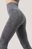 Gigotto Kadın Seamless Yüksek Bel Spor Tayt Miorre 279-000009 Gri Melanj görsel 6