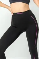Normal Bel Seamless Kadın Tayt Gigotto 001-001242 Siyah