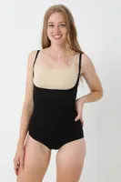 Göğüs Altı Askılı Çıtçıtlı Kadın Body Korse FormActive 1045  Siyah görsel 11