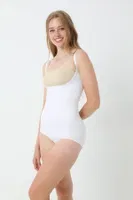 Göğüs Altı Askılı Çıtçıtlı Kadın Body Korse FormActive 1045  Beyaz görsel 6