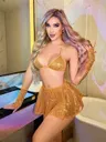 Gold Parlak Etek Sütyen Takım Lily Bianca LB-261