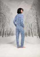 Gömlek Yaka Düğmeli Uzun Kollu Kadın Pijama Takım Doreanse 26K4106 detay görünüm