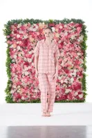 Gömlek Yaka Kareli önden Düğmeli Kısa Kollu Penye Kadın Pijama Takımı Estiva 25180 Pembe