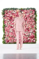 Gömlek Yaka Kareli önden Düğmeli Kısa Kollu Penye Kadın Pijama Takımı Estiva 25180 Pembe farklı açı