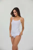 Viskon Derby İp Askılı Kadın Atlet İlke 2221 Beyaz detay görünüm