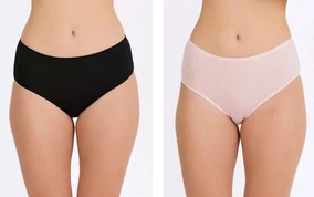 İlke Biyeli Derby Viskon Yüksek Bel Kadın Bato Külot 12'li İlke 423 - Alternatif Görünüm