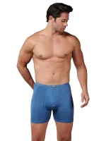 İnce Bel Bambu Elastan Erkek Mavi Boxer Gümüş 8007 Mavi