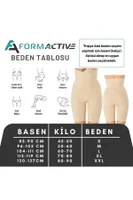 İnceltici Selülit önleyici Yüksek Bel Masajlı Korse FormActive 1005  Beyaz görsel 5