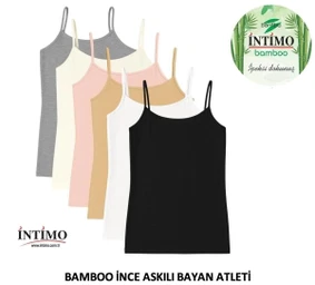 Bambu İp Askılı Bayan Atlet 6'lı İntimo 2009