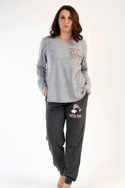 Cepli Paçası Lastikli Uzun Kollu Kadın Pijama Takımı Vienetta K303279