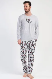Vienetta Panda Desenli Uzun Kollu Erkek Pijama Takımı Vienetta 312107 