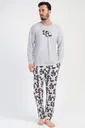 Panda Desenli Uzun Kollu Erkek Pijama Takımı Vienetta 312107 
