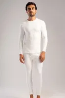Uzun Kollu Erkek Thermal Vienetta 409002 Ekru farklı açı