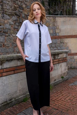 Vienetta Geniş Kesim Cepli Kısa Kollu Kadın Piajama Takım Vienetta K412013