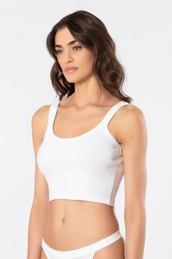 Türen Kalın Askılı Ribana Crop Kadın Atlet Türen 3405