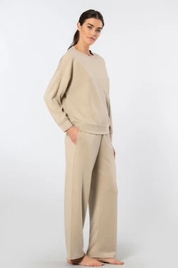 Türen Boru Paçalı Kadın Bisiklet Yaka Eşofman Takımı Türen 3610 - Alternatif Görünüm