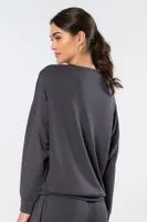 Bisiklet Yaka Kadın Sweatshirt Türen 3613 Antrasit görsel 4