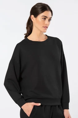 Türen Siyah Bisiklet Yaka Kadın Sweatshirt Türen 3613