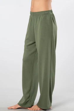 Türen Cepli Lastikli Boru Paça Kadın Eşofman Altı Türen 3615/Yeşil - Alternatif Görünüm