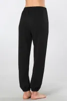Siyah Beli Paçası Lastikli Kadın Jogger Pantolon Türen 3614 Siyah farklı açı