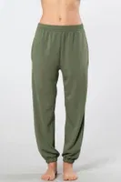 Cepli Jogger Lastikli Kadın Pantolon Türen 3614 Yeşil