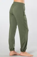 Cepli Jogger Lastikli Kadın Pantolon Türen 3614 Yeşil farklı açı