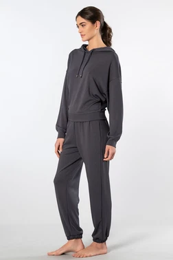 Türen Kapüşonlu Jogger Kadın Antrasit Eşofman Takımı Türen 3609 - Alternatif Görünüm