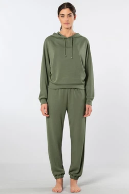 Türen Cepli Kapüşonlu Kadın Jogger Eşofman Takımı Türen 3609 - Alternatif Görünüm