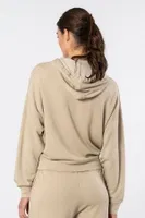 Bej Uzun Kollu Kapüşonlu Kadın Sweatshirt Türen 3612 Bej görsel 4