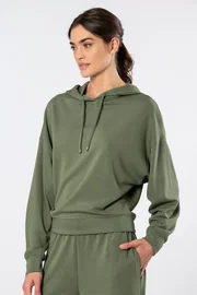 Türen Uzun Kollu Kapüşonlu Sweatshirt Kadın Türen 3612