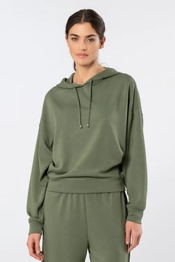 Türen Uzun Kollu Kapüşonlu Sweatshirt Kadın Türen 3612 - Alternatif Görünüm