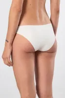 Lazer Kesim Pamuklu Bikini Kadın Külot Türen 907 Ekru farklı açı