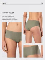 Lazer Kesim Pamuklu Hipster Kadın Külot Türen 910/Yeşil Yeşil detay görünüm