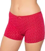 Bordo Empirme Likralı Kadın Boxer Gümüş 3098 - 6 Adet Bordo