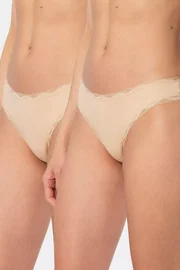 Türen Dantelli Kadın Likralı Ribana String 2li Türen 927