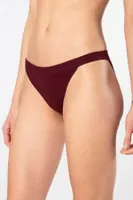 Bordo Likralı Ribana Geniş Lastikli Kadın Külot 2li Paket Türen 931 Bordo farklı açı